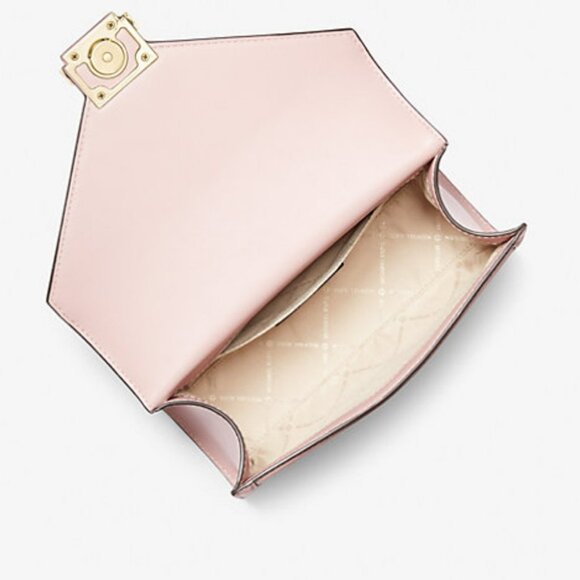 NEW Michael Kors Pink Shoulder Bag With Gold Hardware - Picture 3 of 12